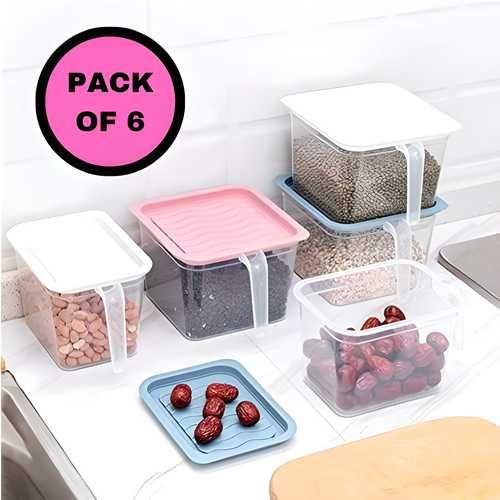 Unbreakable kitchen storage Boxes (Pack of 6)