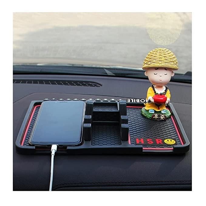 Anti-Slip Silicone Pad and Mobile Holder for Car Dashboard