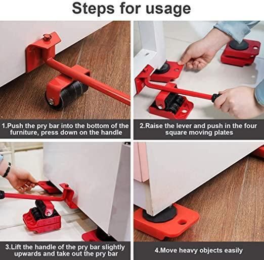 Furniture Lifter Tool with Wheel Pads