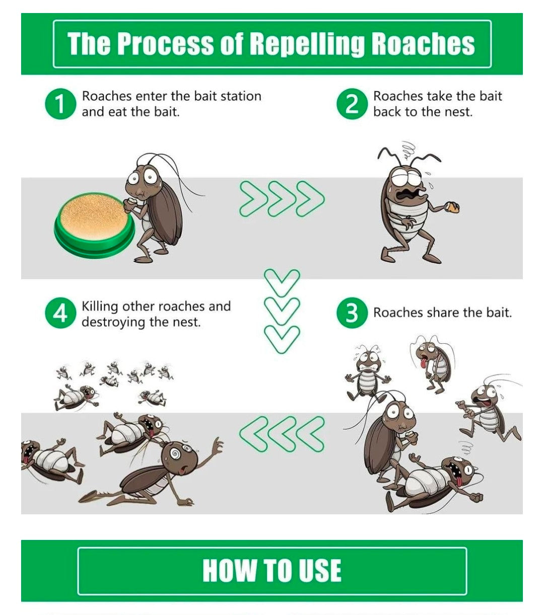 Cockroach Killer Gel [Pack of 2 (24pc inside)]